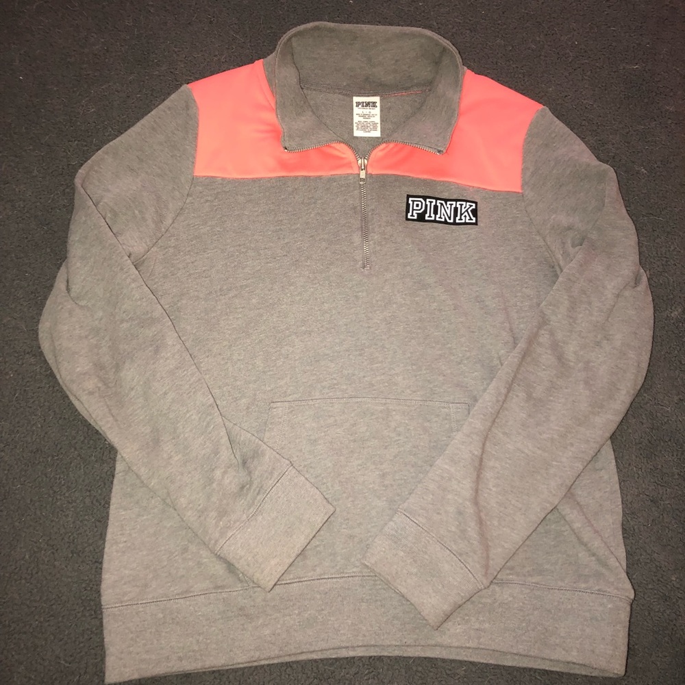 PINK Victoria Secret half zip pull over